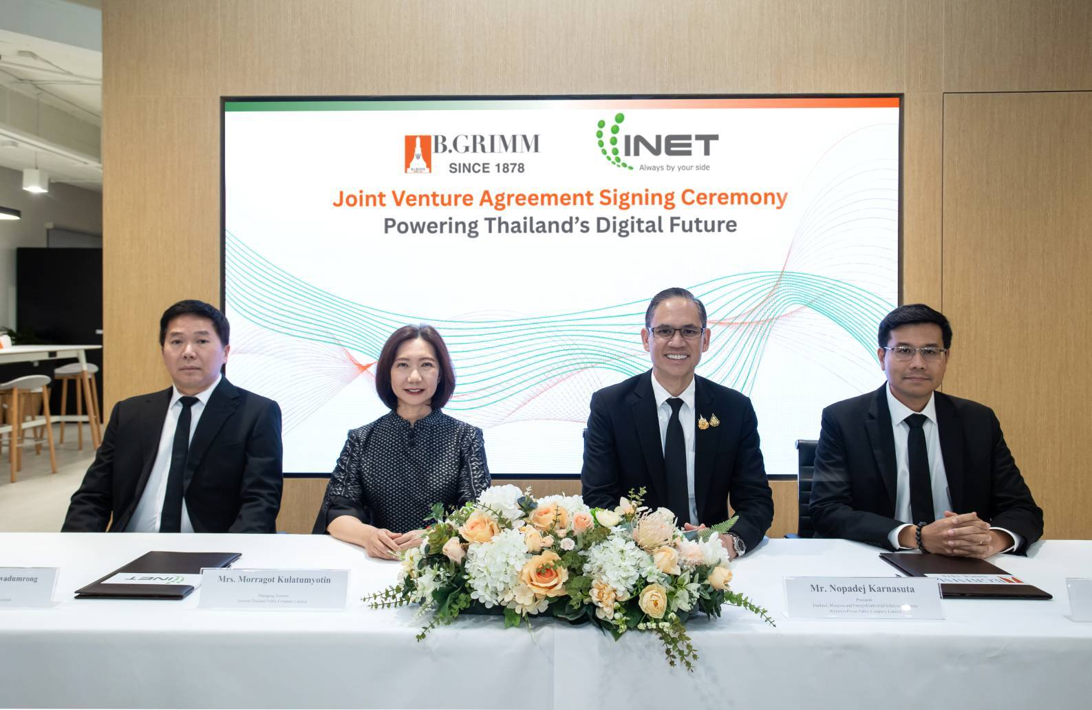 บี.กริม ผนึกกำลัง ไอเน็ต ตั้งบริษัทร่วมทุน “บี.กริม ไอเน็ต” พัฒนาโครงสร้างพื้นฐานดิจิทัล และแพลตฟอร์มเทคโนโลยีครบวงจร มุ่งสู่อุตสาหกรรม และธุรกิจแห่งอนาคตในไทย และระดับภูมิภาค